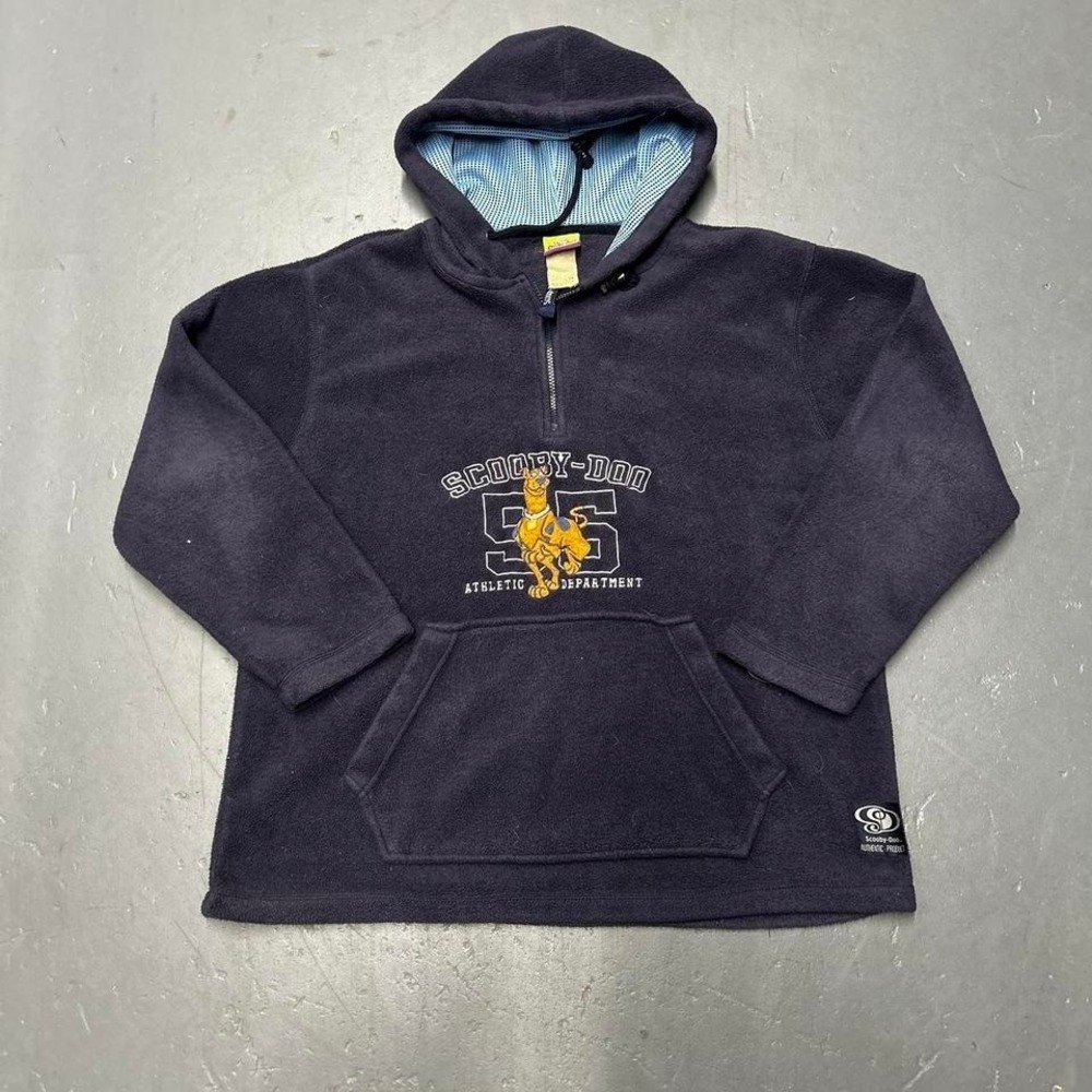 Vintage 2001 Scooby-Doo embroidered graphic fleece hoodie